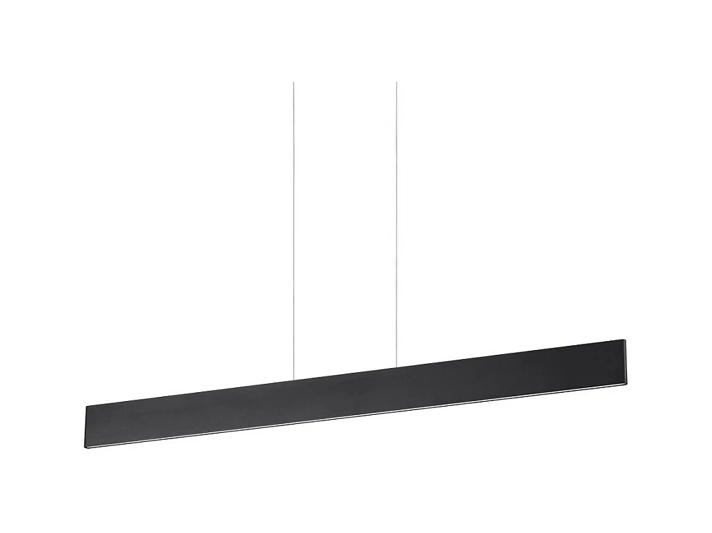 Ideal Lux DESK Suspension linéaire LED intégrée au plafond 1 lumière noire 3000K