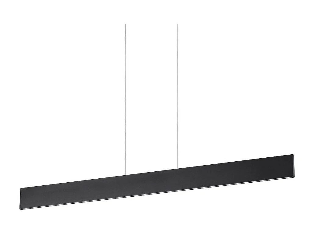 Ideal Lux DESK Suspension linéaire LED intégrée au plafond 1 lumière noire 3000K