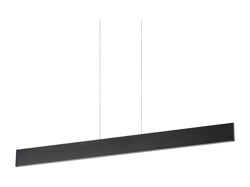 Ideal Lux DESK Suspension linéaire LED intégrée au plafond 1 lumière noire 3000K
