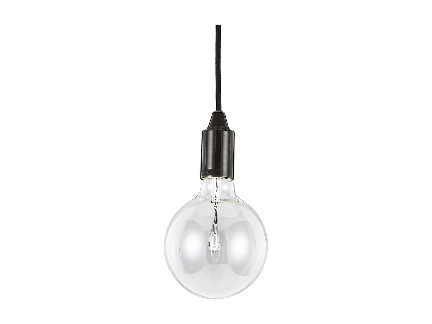 Ideal Lux Edison - 1 Lichtdeckenanhänger Schwarz, E27