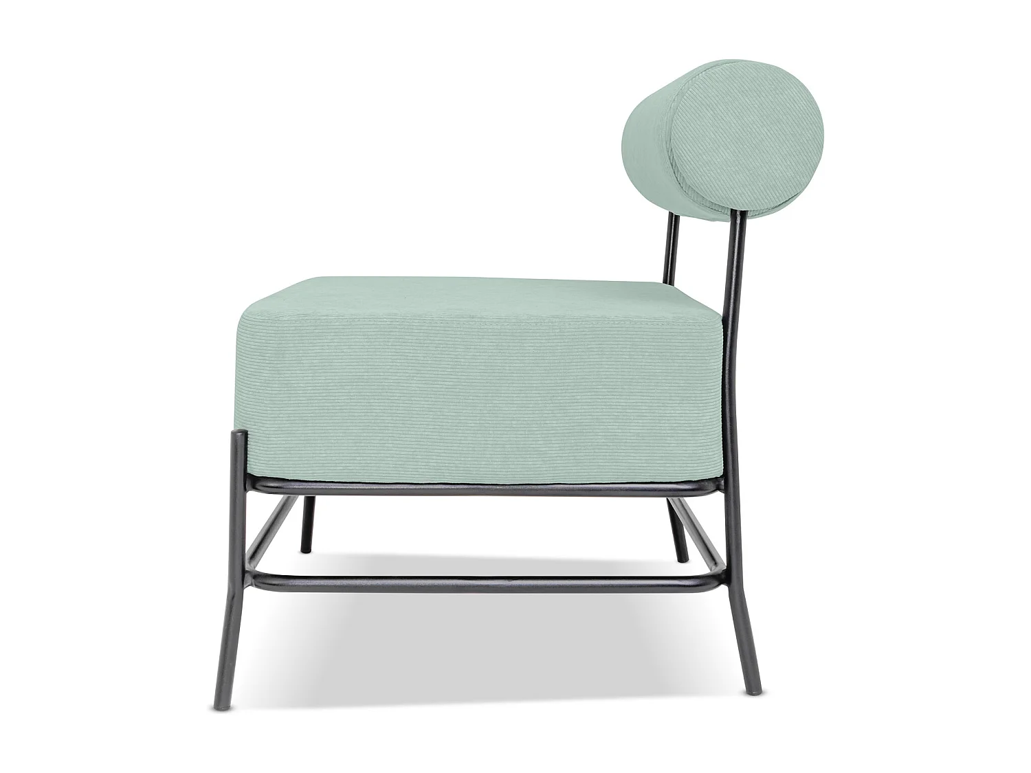 Nara - Poltrona de design em metal e veludo a custo