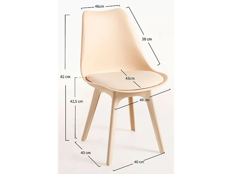 Sillas Jardín - Silla Synk Suprym - Beige