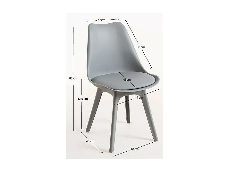 Silla Synk Suprym - Gris claro