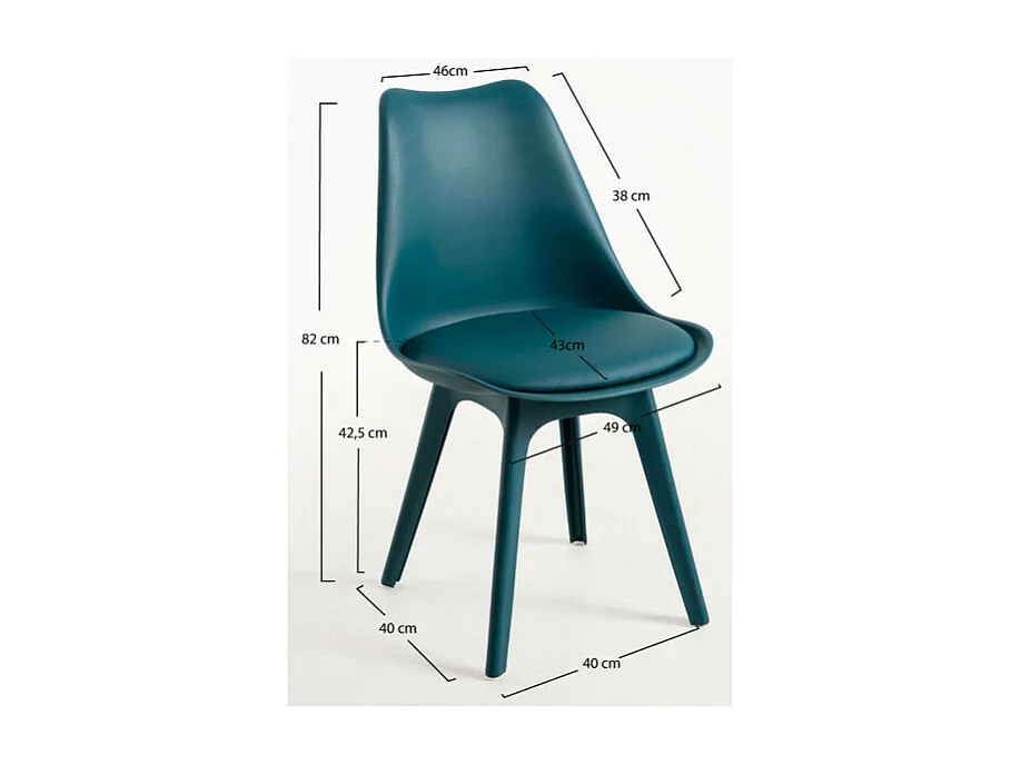 Silla Synk Suprym - Verde azulado