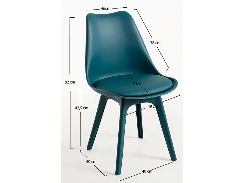 Sillas Jardín - Silla Synk Suprym - Verde azulado