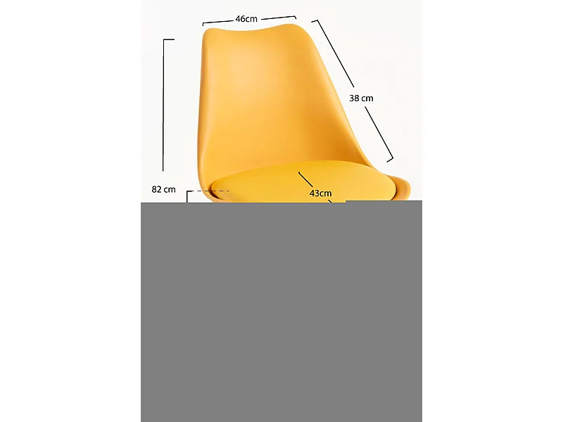 Sillas Jardín - Silla Synk Suprym - Amarillo