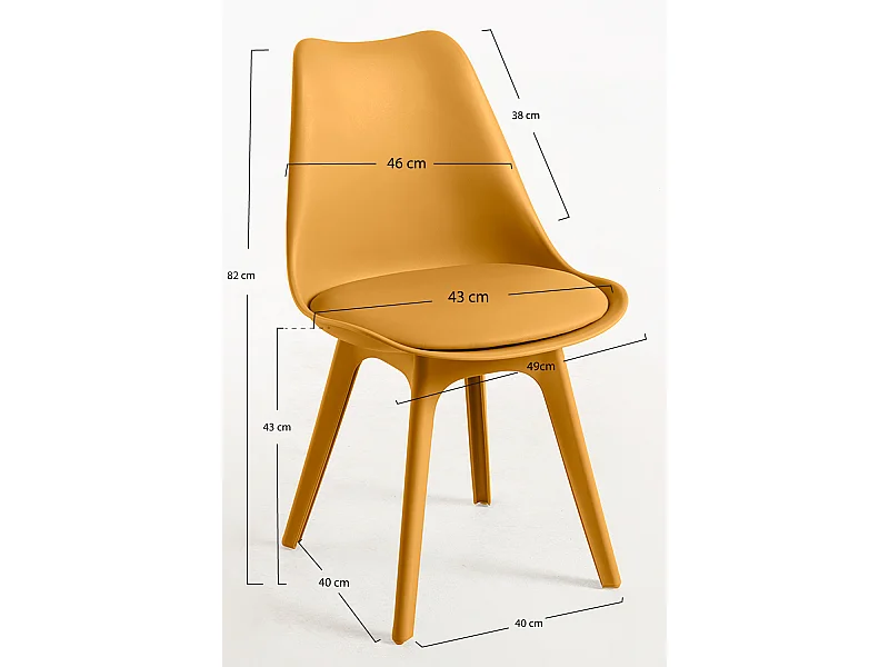 Silla Synk Suprym - Mostaza