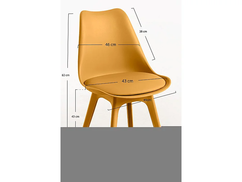 Sillas Jardín - Silla Synk Suprym - Mostaza