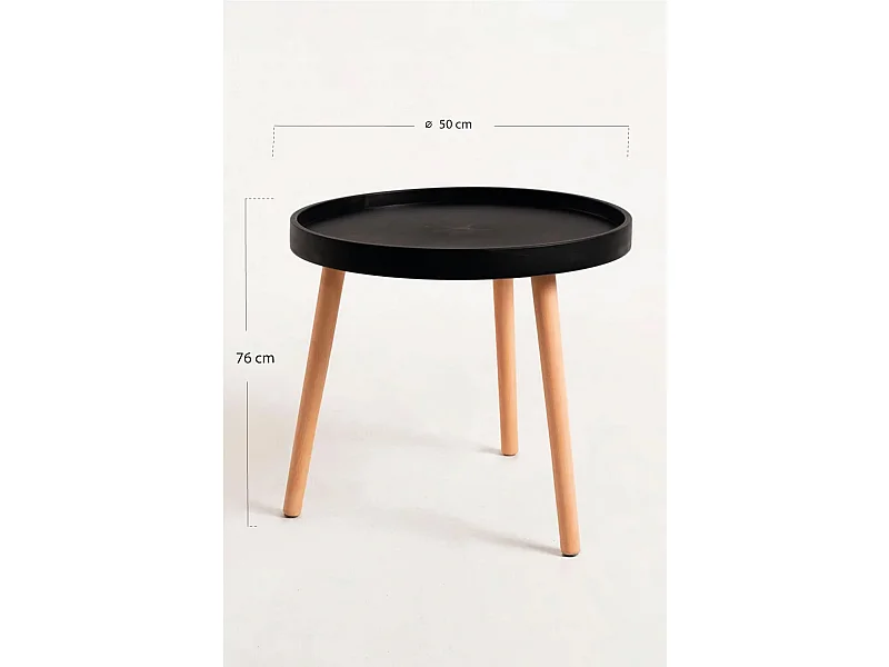 Mesas Auxiliares - Mesa Kaffe - Negro