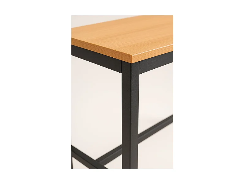 Mesas Auxiliares - Mesa Biro Alta Rectangular - Marrón