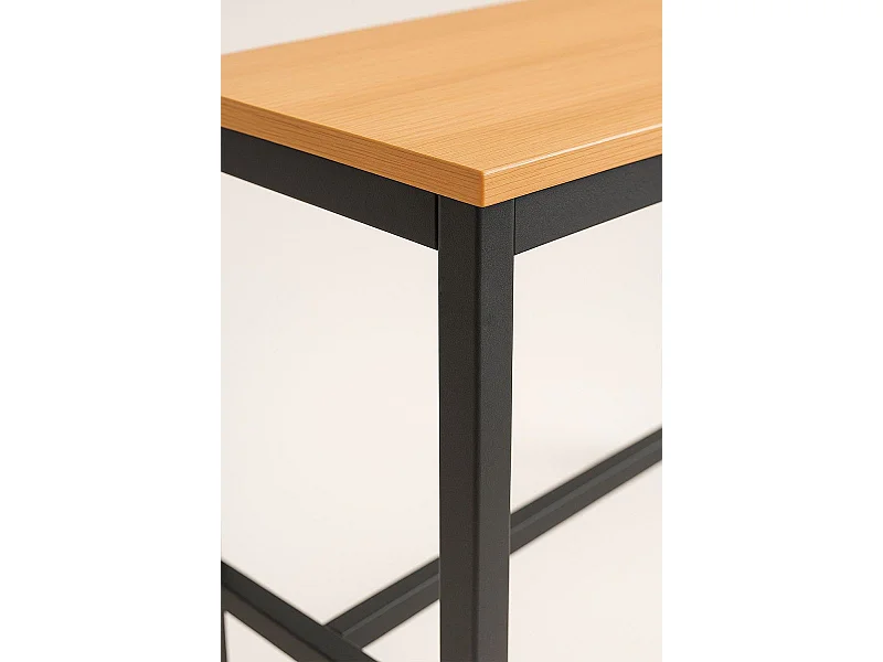 Mesas Bar - Mesa Biro Alta Rectangular - Madera Natural