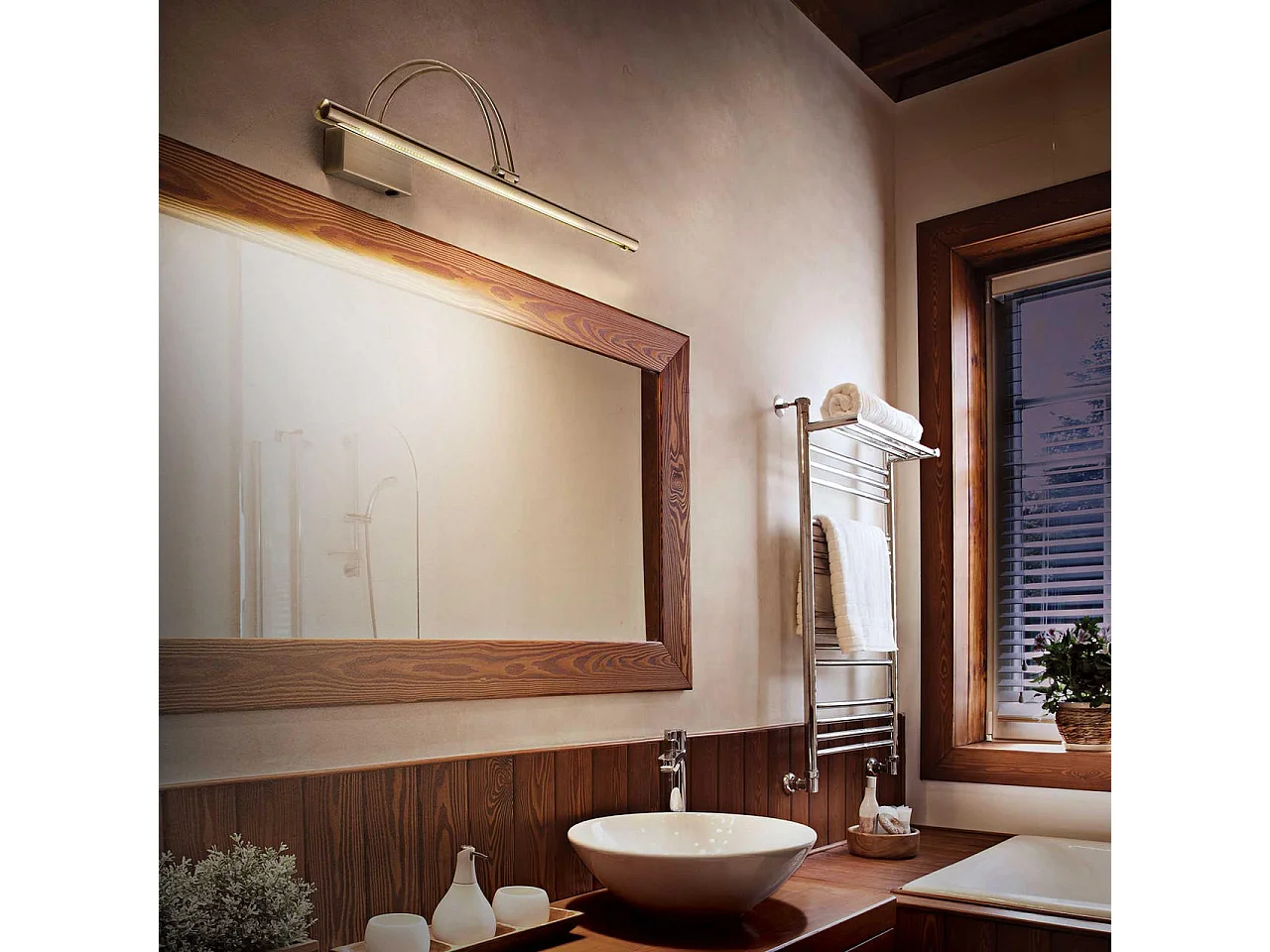 Ideal Lux Bow - Applique da parete grande LED oro satinato