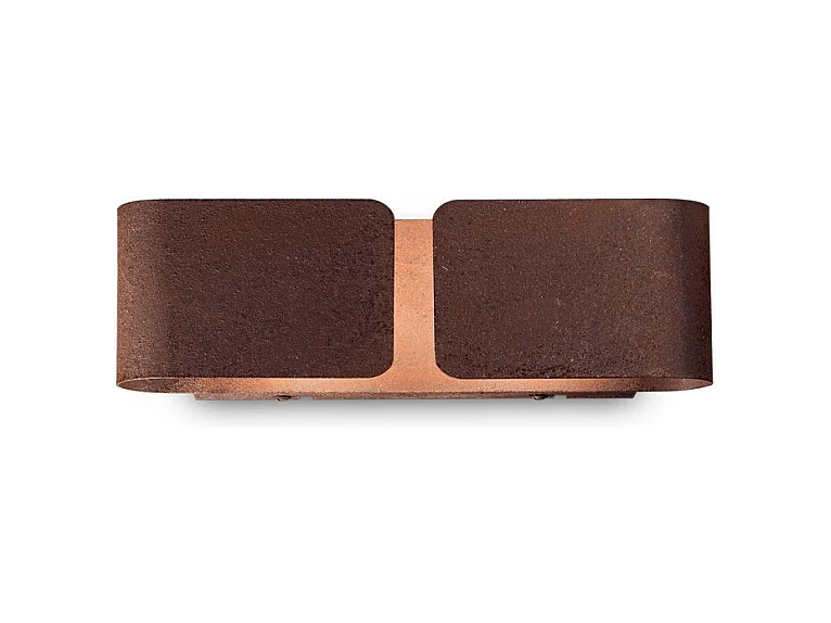 CLIP AP2 SMALL, metalen appliqué met roesteffect, ideale lux