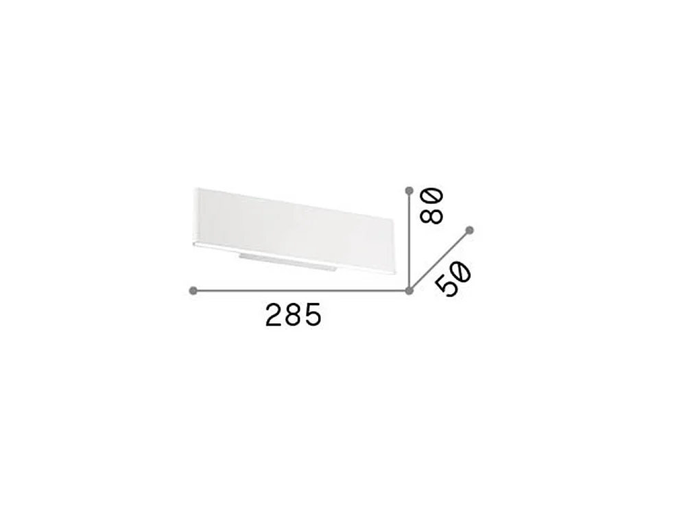 Ideal Lux Desk Applique Murale LED 2 Lumière Up & Down Blanc