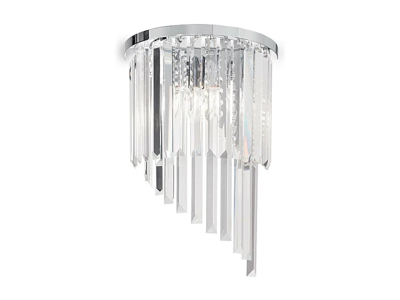Ideal Lux Carlton Applique murale à 3 ampoules Chrome, E14