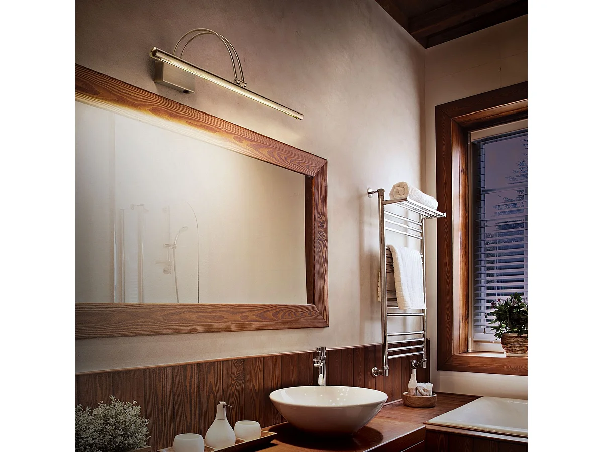 Ideal Lux Bow Applique murale à LED de taille moyenne en laiton antique