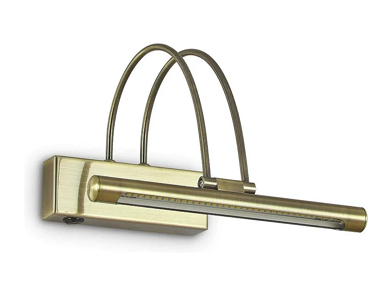 Ideal Lux Bow - LED Small Picture Wandleuchte Antik Messing