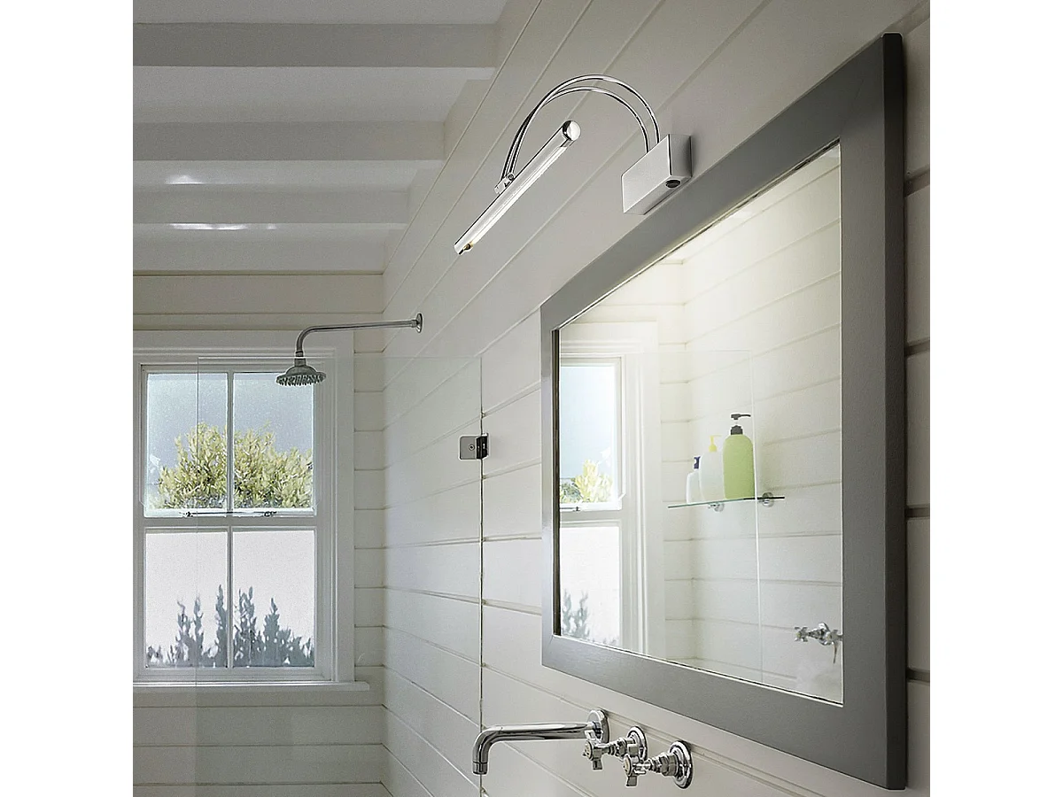 Ideal Lux Bow Applique murale à LED Large Picture Chrome