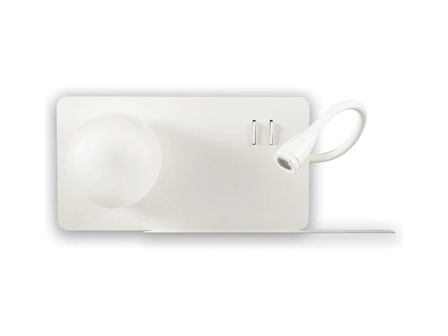 Ideal Lux Book Applique murale à 2 ampoules LED Blanc, G9