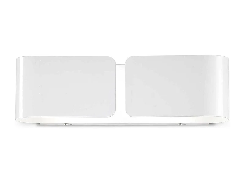 Ideal Lux Clip - Aplique de pared grande de interior 2 luces blanco, E27