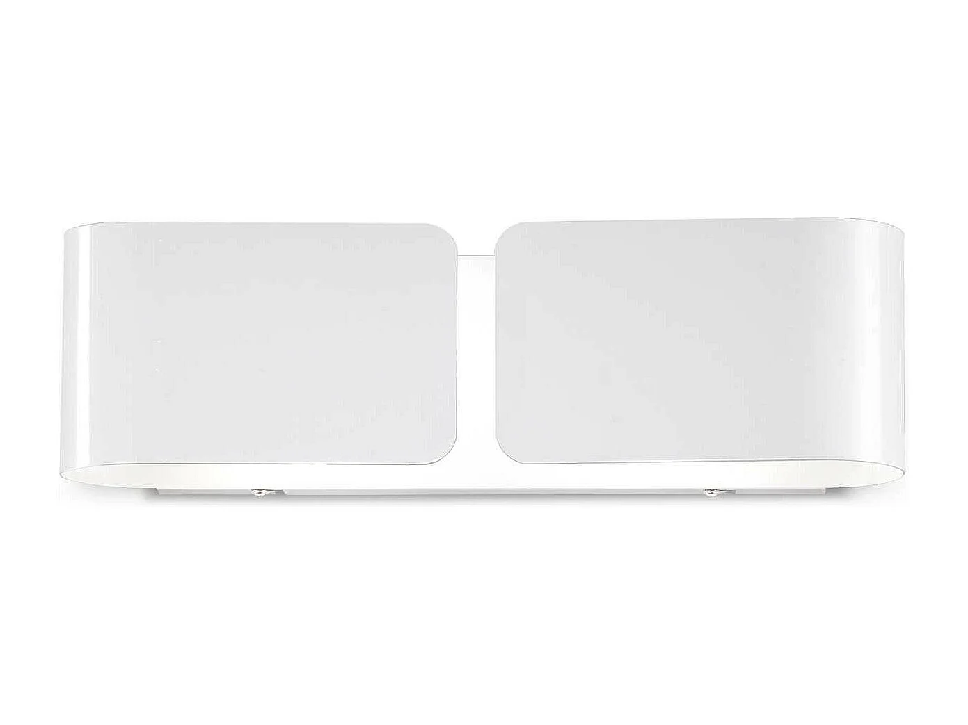 Ideal Lux Clip - Aplique de pared grande de interior 2 luces blanco, E27