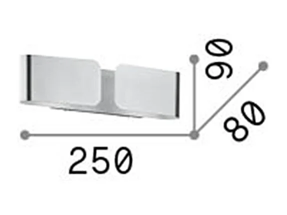 Applique murale décorative encastrable Corten, G9