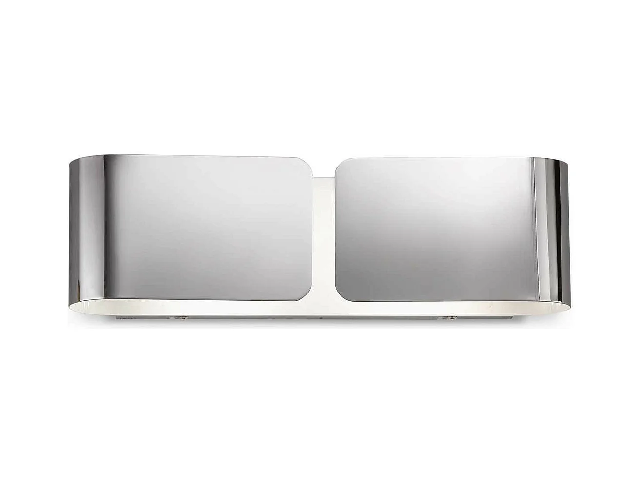 Ideal Lux Clip Grande applique murale d'intérieur à 2 ampoules, chrome, E27