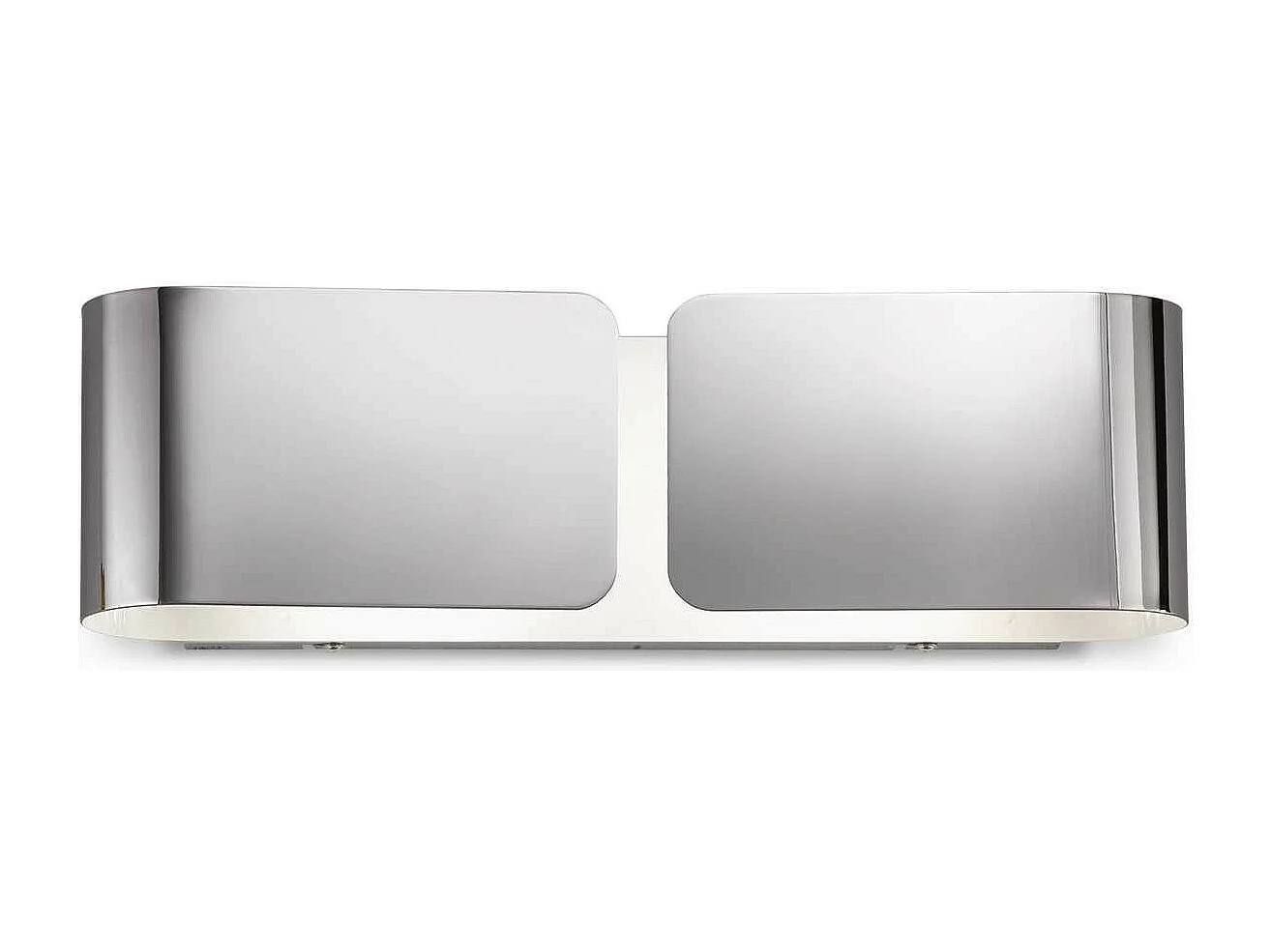 Ideal Lux Clip Grande applique murale d'intérieur à 2 ampoules, chrome, E27