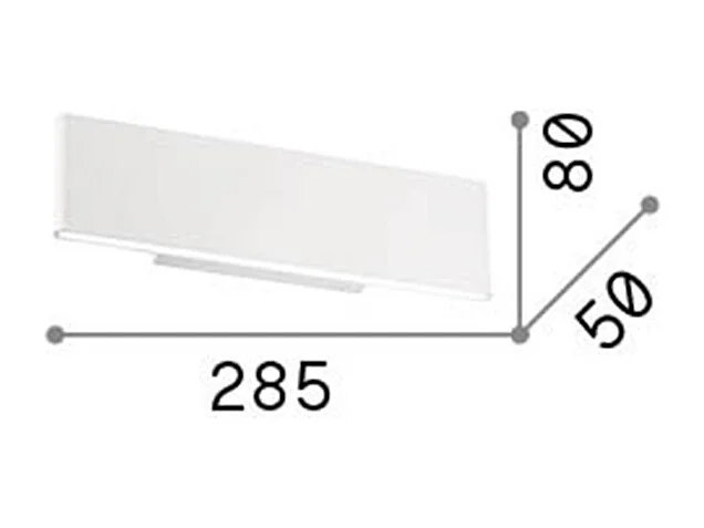 Ideal Lux DESK Applique LED Intérieure Intégrée 2 Lumières Noir 3000K