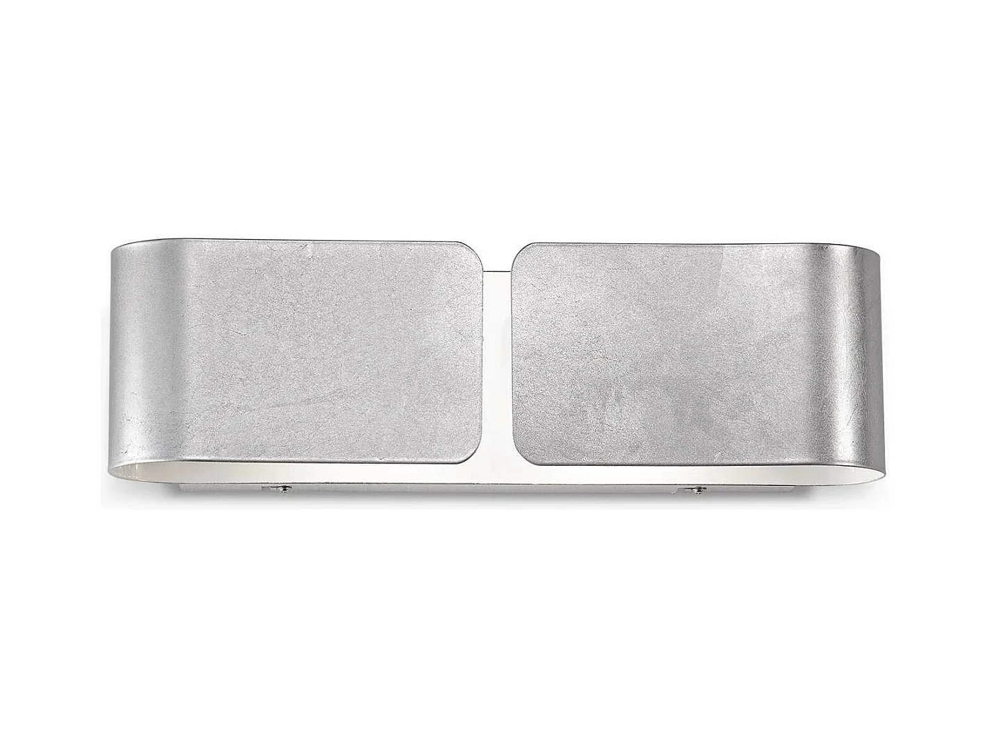 Ideal Lux Clip Grande applique murale d'intérieur à 2 ampoules, argent, E27