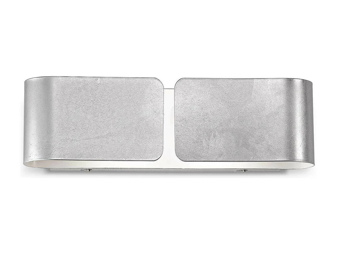 Ideal Lux Clip Grande applique murale d'intérieur à 2 ampoules, argent, E27