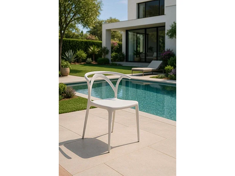 Sillas Jardín - Silla Aniel - Blanco