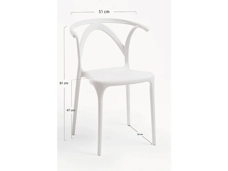 Sillas Jardín - Silla Aniel - Blanco