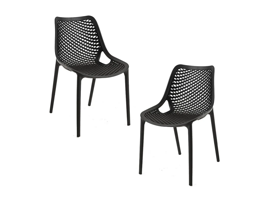 Packs Sillas Comedor - Pack 2 Sillas Kusin - Negro