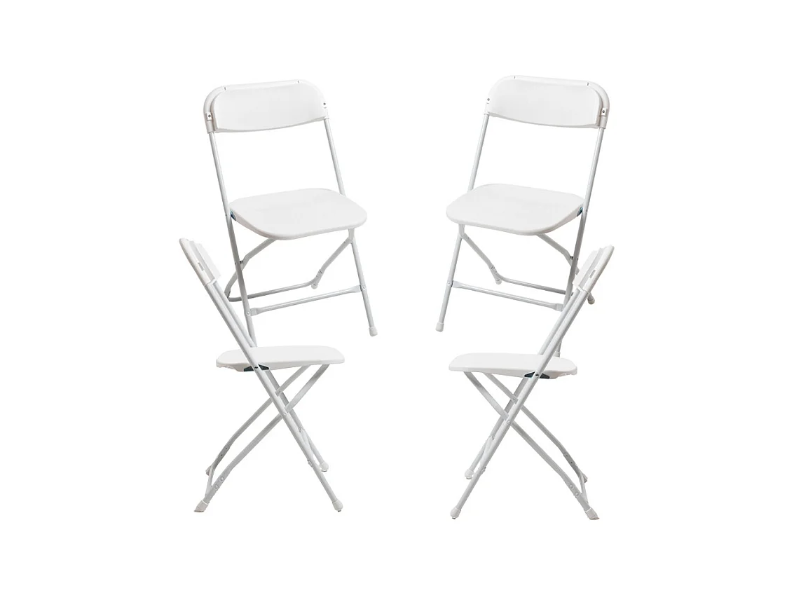 Sillas Plegables - Pack 4 Sillas Dona Plegable - Blanco