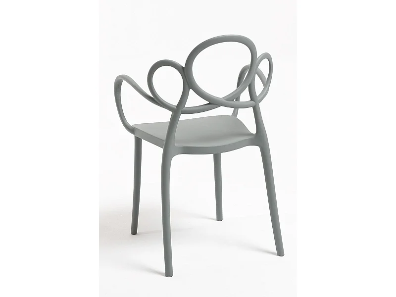 Sillas Jardín - Silla Sky con Reposabrazos - Gris oscuro