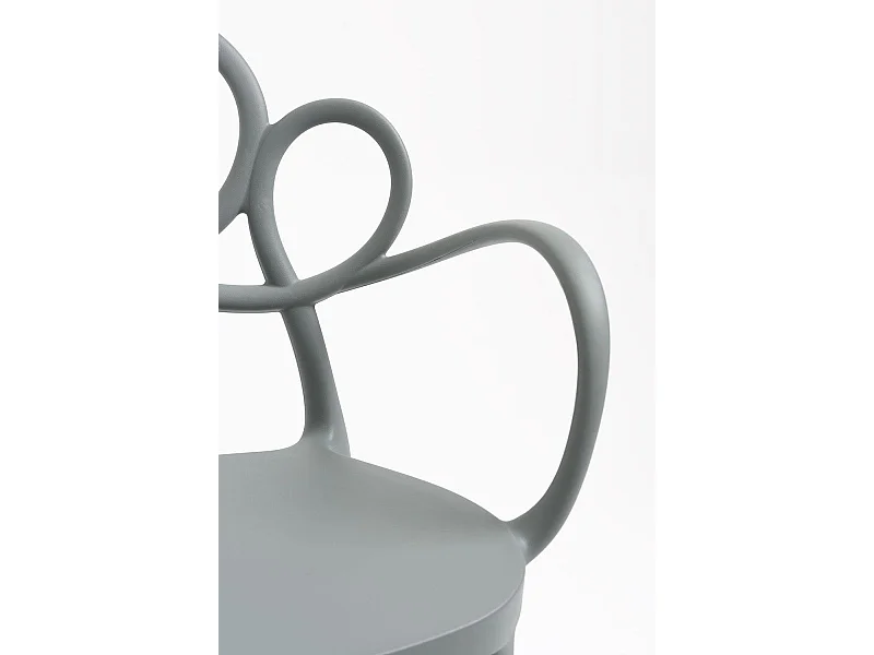 Sillas Jardín - Silla Sky con Reposabrazos - Gris oscuro