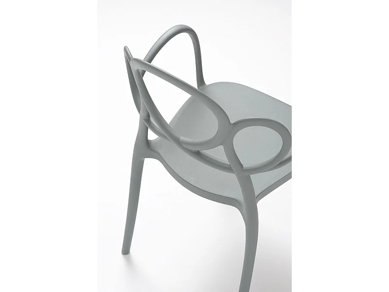 Sillas Jardín - Silla Sky con Reposabrazos - Gris oscuro