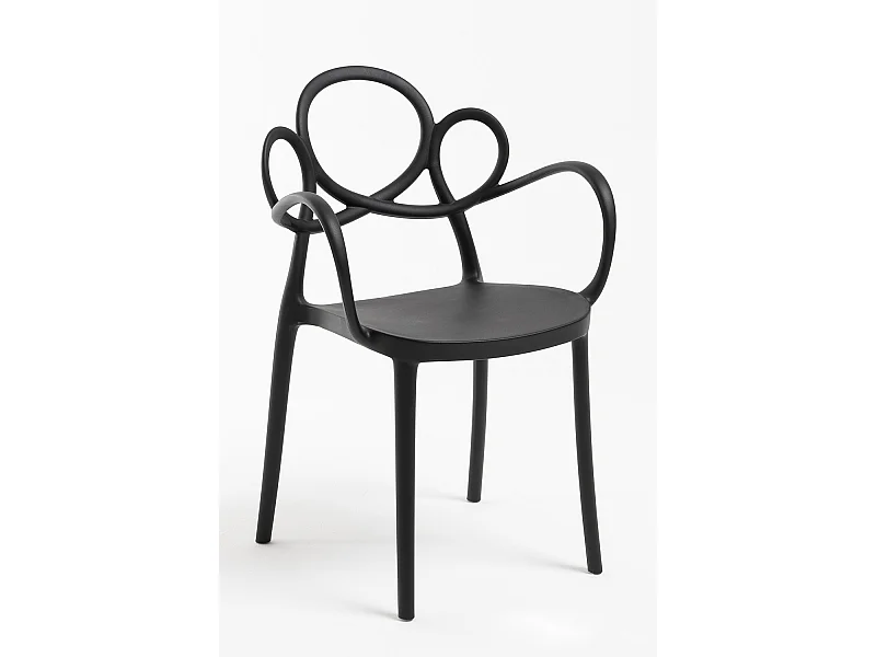 Sillas Jardín - Silla Sky con Reposabrazos - Negro