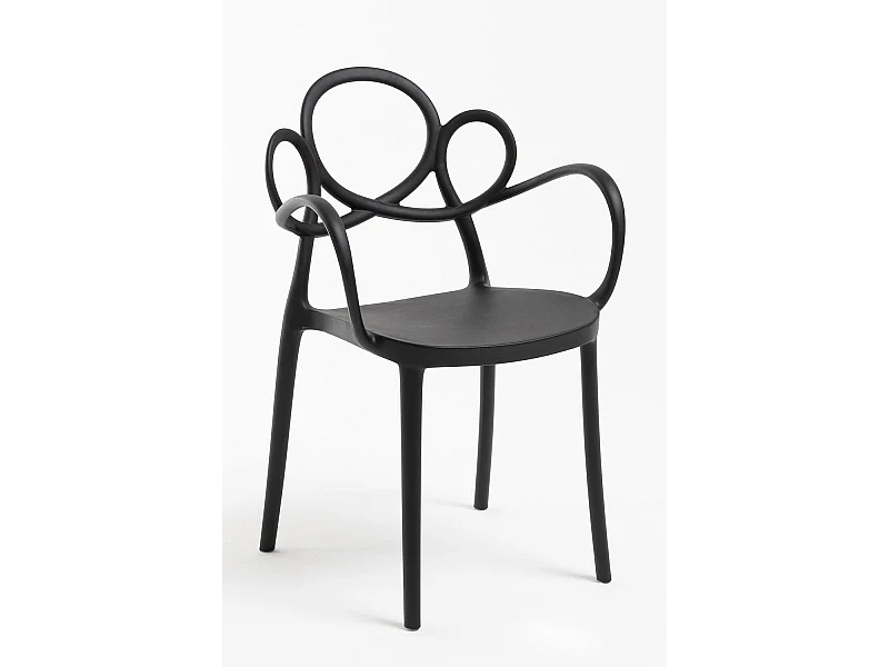 Sillas Jardín - Silla Sky con Reposabrazos - Negro