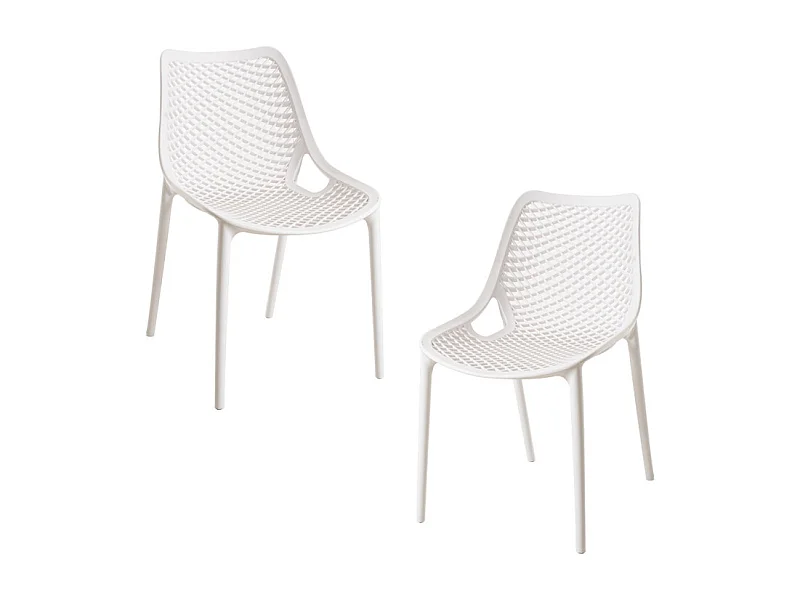 Packs Sillas Comedor - Pack 2 Sillas Kusin - Blanco