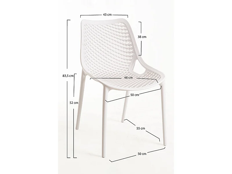 Packs Sillas Comedor - Pack 2 Sillas Kusin - Blanco
