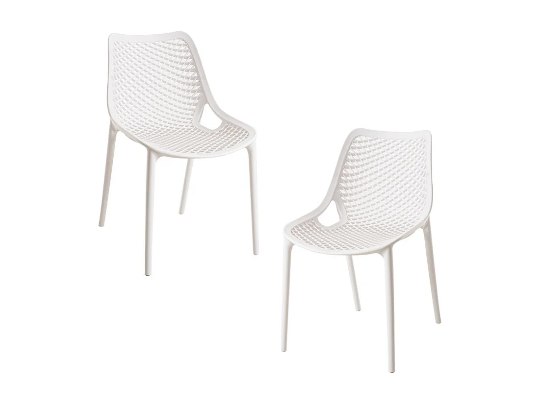 Packs Sillas Comedor - Pack 2 Sillas Kusin - Blanco