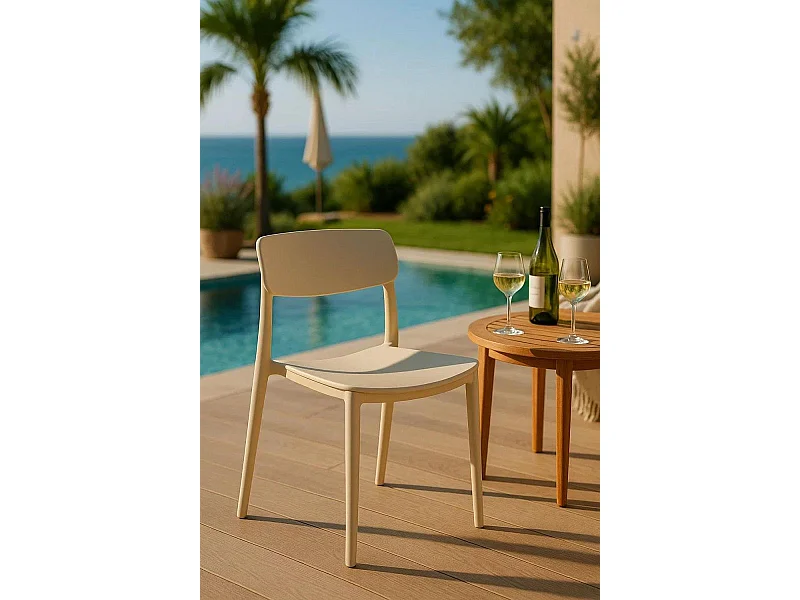 Sillas Jardín - Silla Bri - Beige