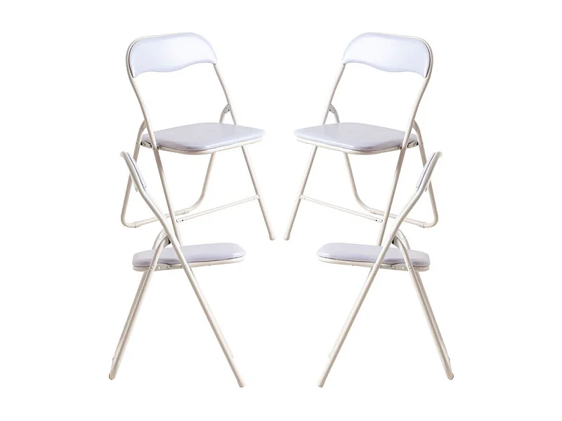 Packs Sillas Plegables - Pack 4 Sillas Niza Basic - Blanco
