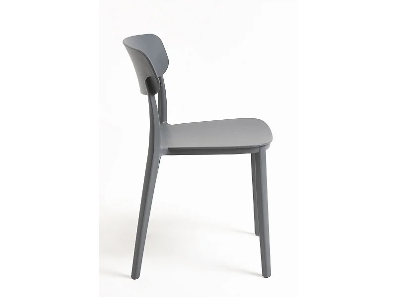 Sillas Jardín - Silla Bri - Gris oscuro