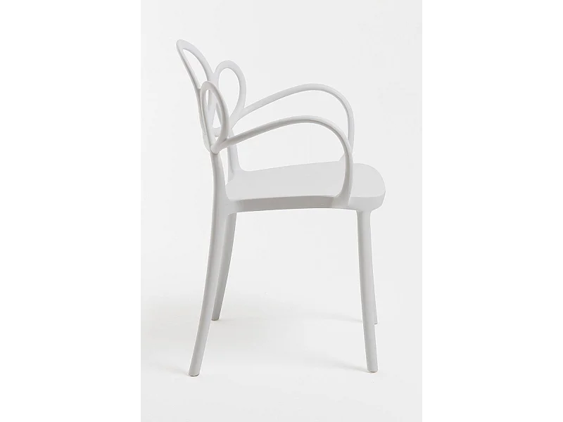 Sillas Jardín - Silla Sky con Reposabrazos - Blanco