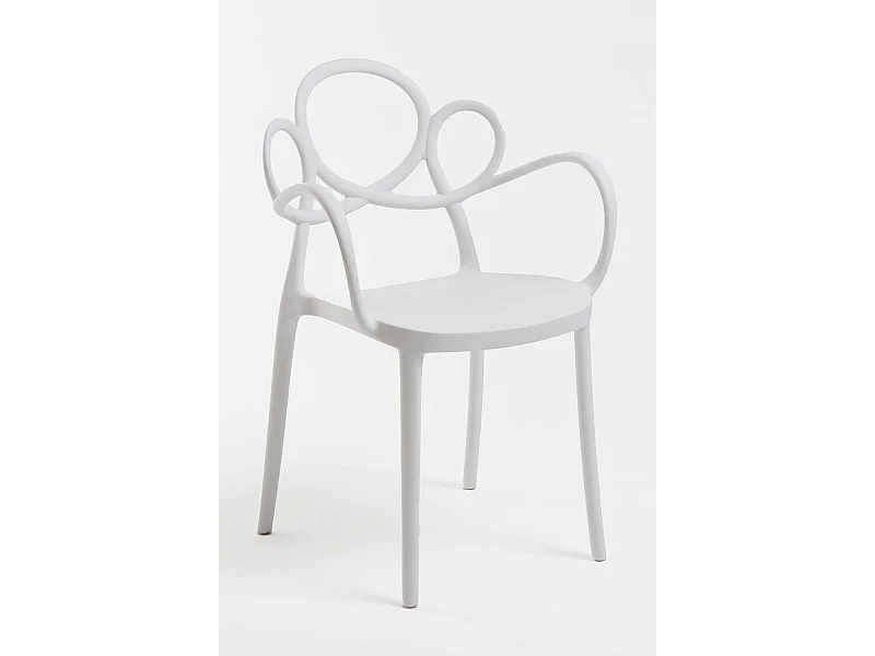 Sillas Jardín - Silla Sky con Reposabrazos - Blanco