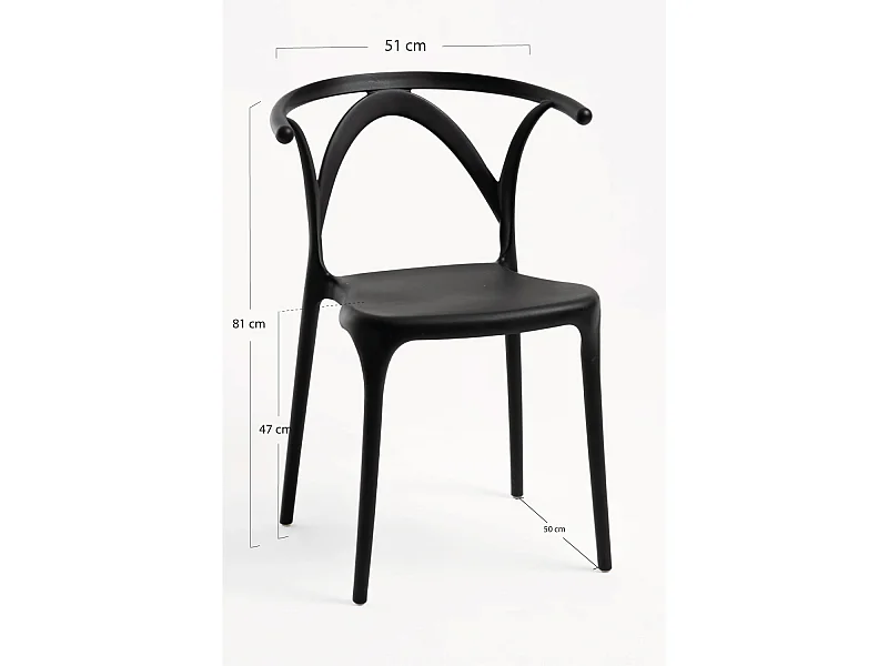 Sillas Jardín - Silla Aniel - Negro