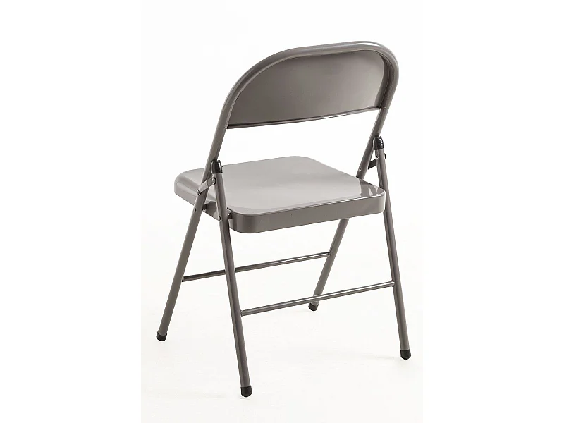 Packs Sillas Plegables - Pack 6 Sillas plegables para eventos Niza - Gris